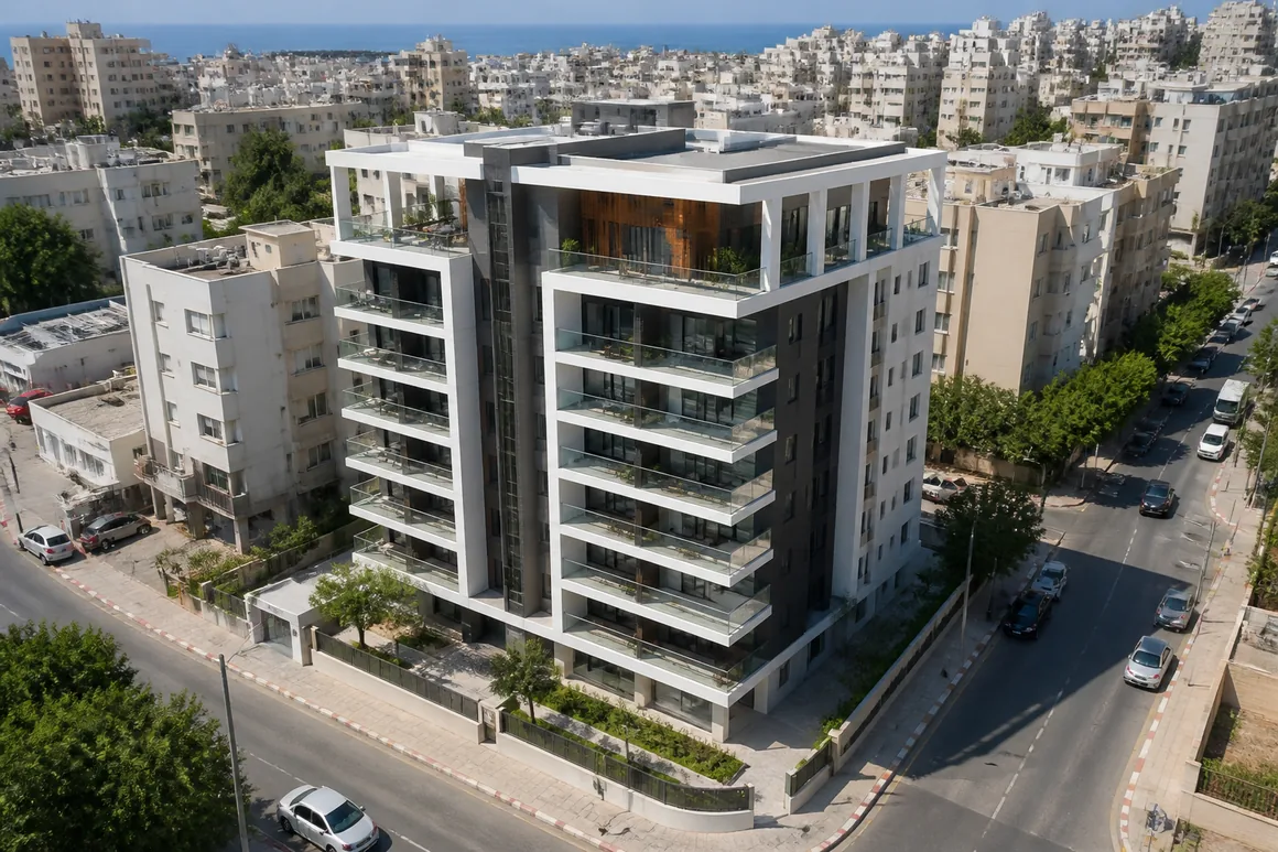 בניין מגורים לאחר התחדשות עירונית